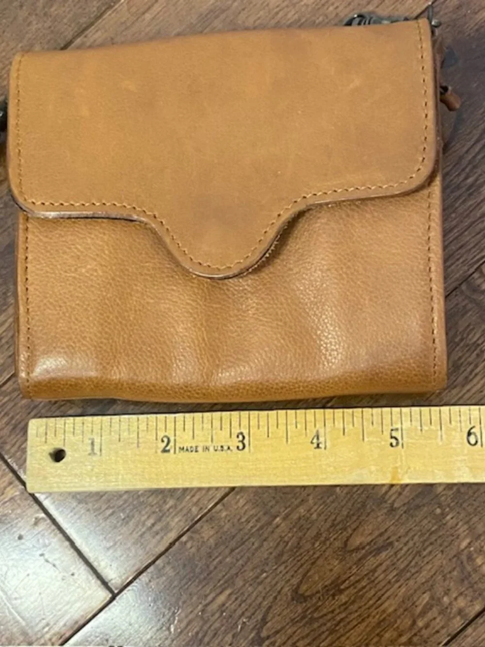 Mango Leather Brown Purse/ Wallet Cross Body Bag - Picture 14 of 16